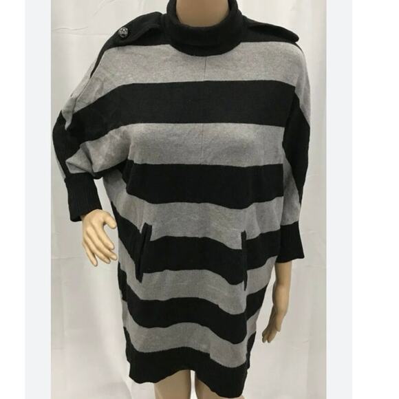 Tory Burch sweater turtleneck batwing sleeves poncho XS NWOT - Picture 2 of 5